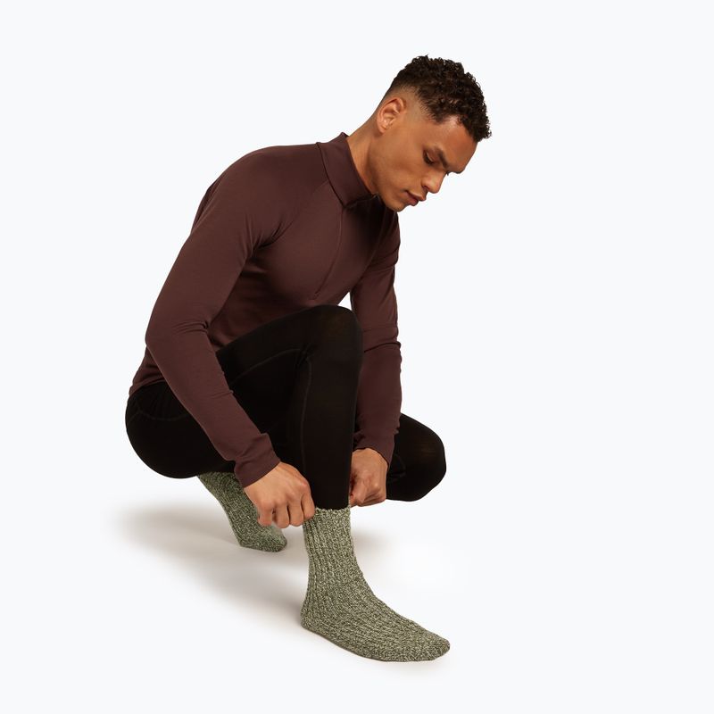 Skisocken Icebreaker Merino Ski Lodge Crew loden/lichen/chalk 7