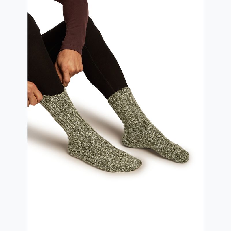 Skisocken Icebreaker Merino Ski Lodge Crew loden/lichen/chalk 8