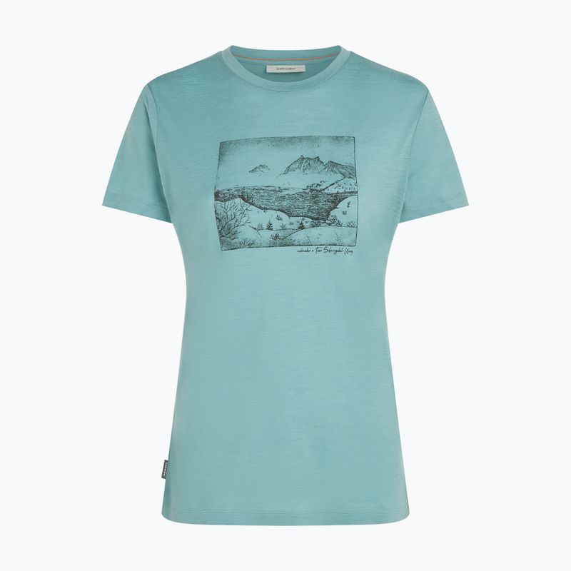 Shirt Damen icebreaker Merino 150 Tech Lite Terrain hydro 7