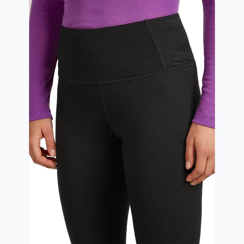 Damen Thermo-Leggings Icebreaker Merino 200 Oasis High Rise Schwarz 4
