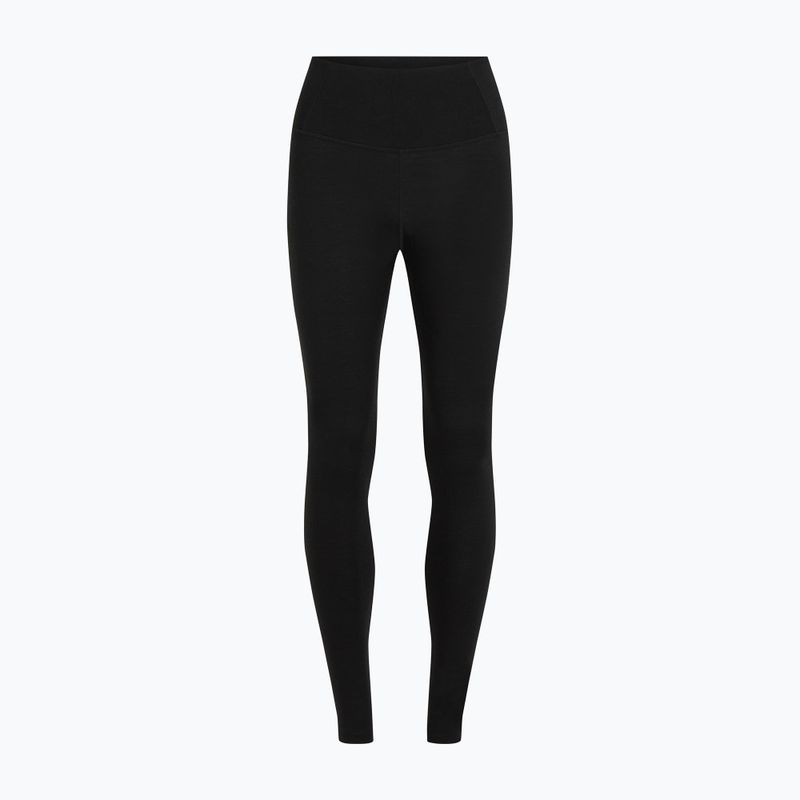 Damen Thermo-Leggings Icebreaker Merino 200 Oasis High Rise Schwarz 6