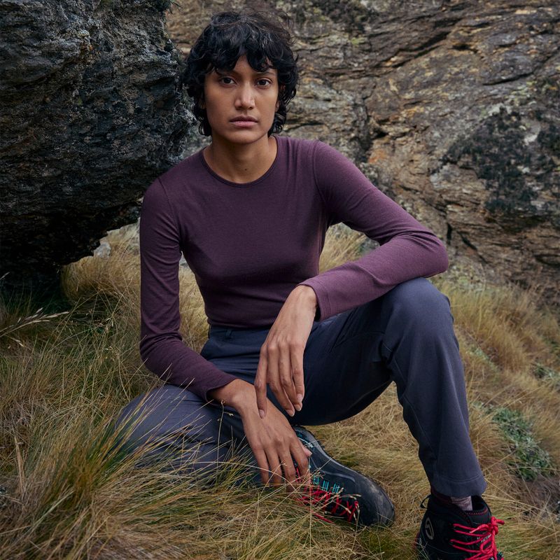Icebreaker Damen Thermo-Longsleeve 200 Oasis Crewe java 8