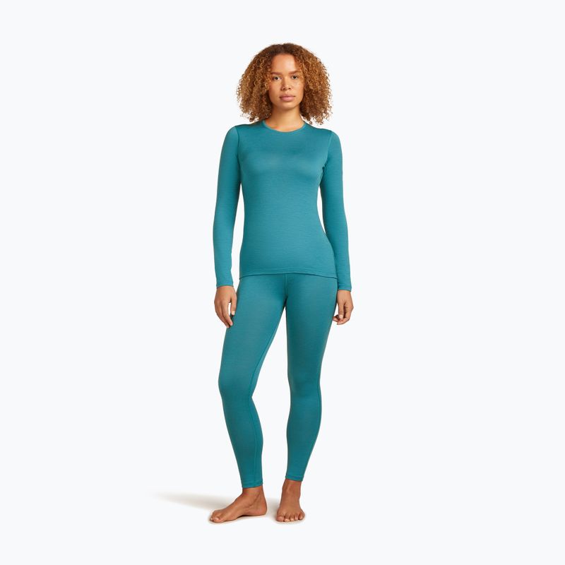 Thermo-Longsleeve Damen icebreaker 200 Oasis Crewe topaz 2