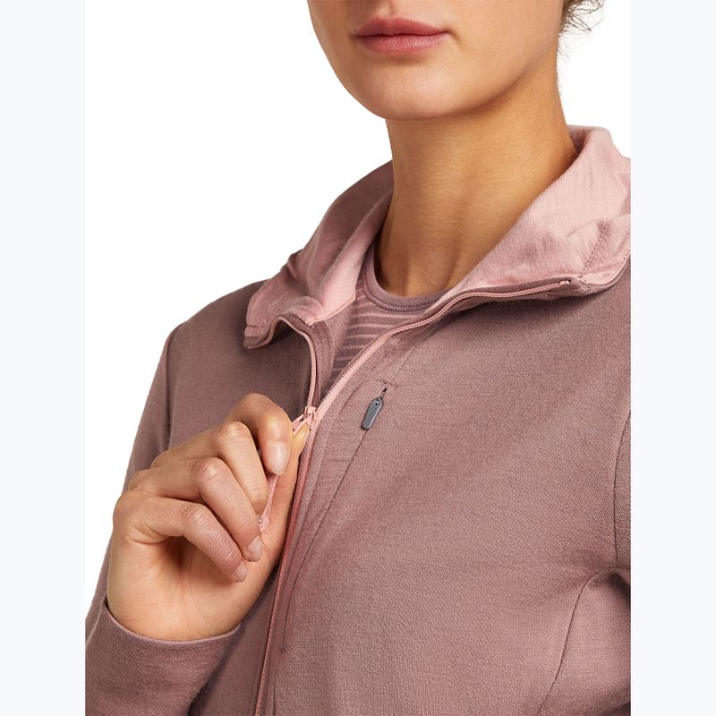 Icebreaker Damen Merino 260 Quantum IV Zip Hoodie summit/blush 7