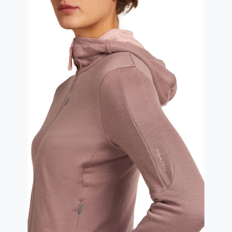 Hoodie Sweatshirt Damen icebreaker Merino 260 Quantum IV Zip Hoodie summit/blush 8