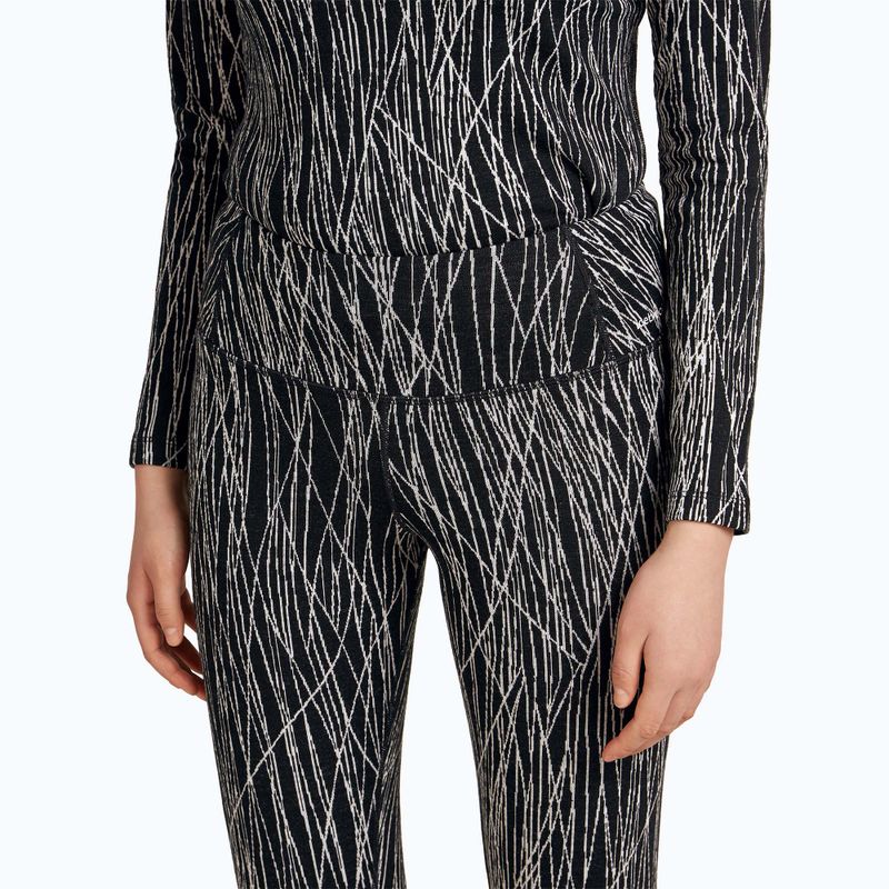 Damen Thermo-Leggings Icebreaker Merino 260 Tech Vertex High Rise Delta Lines AOP black/snow/j 4