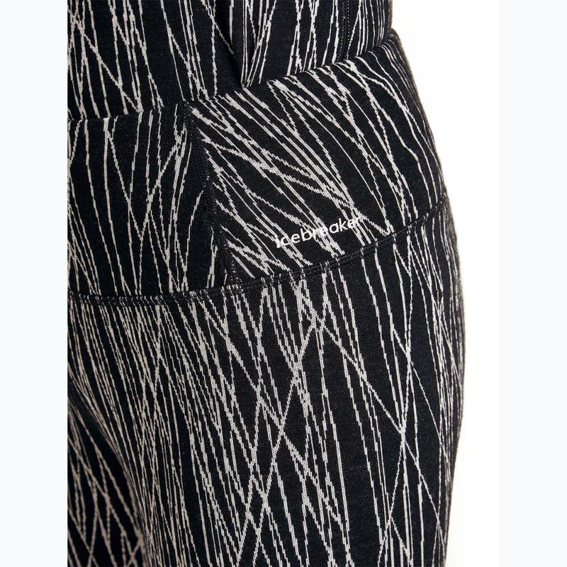 Damen Thermo-Leggings Icebreaker Merino 260 Tech Vertex High Rise Delta Lines AOP black/snow/j 5