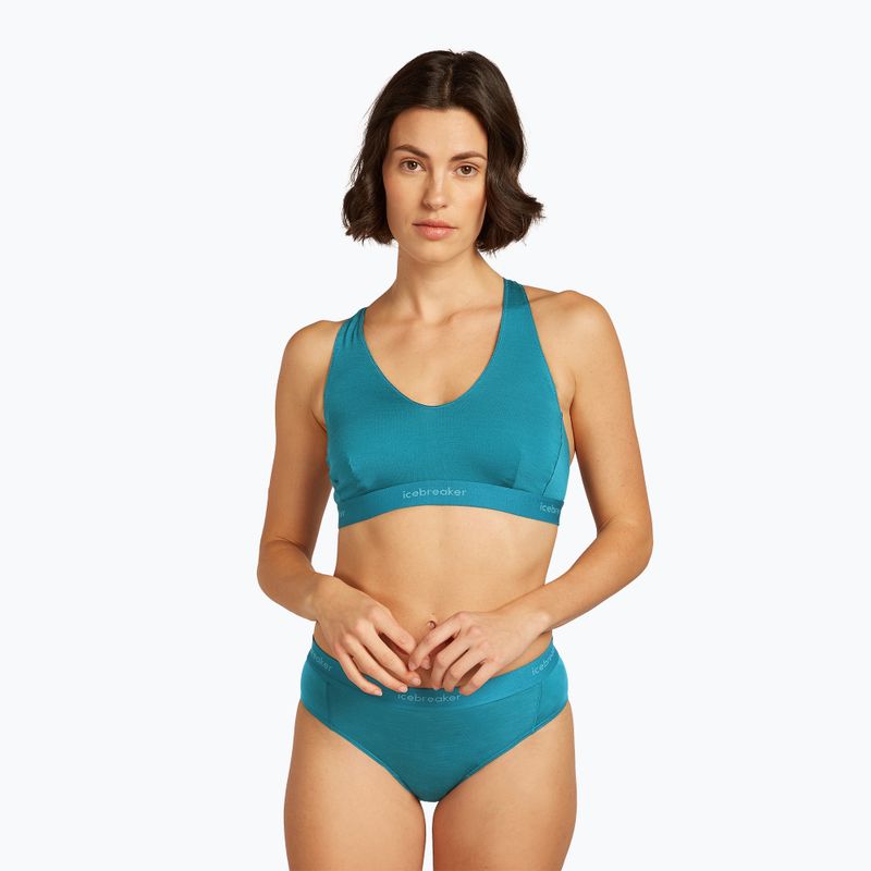 Thermoaktiver Sport-BH icebreaker Merino 125 Cool-Lite Sprite Racerback topaz 2