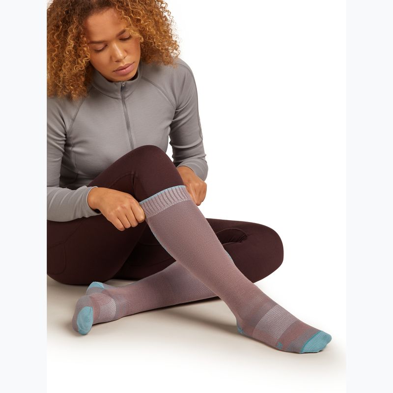 Damen-Skisocken icebreaker Merino Ski+ Ultralight OTC summit/hydro 4