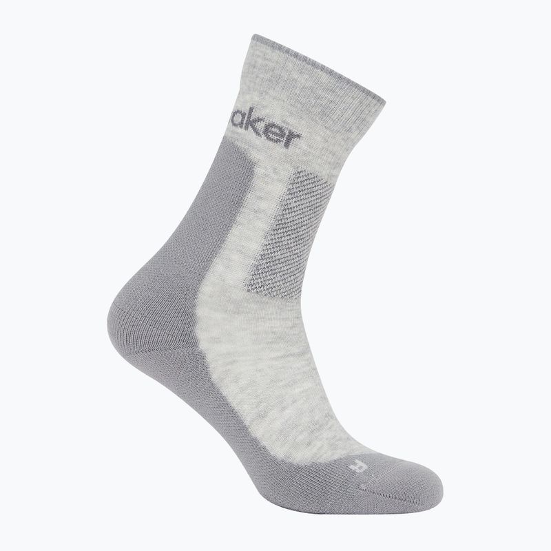 Icebreaker Damen Socken Merino Hike+ Medium Crew blizzard heather/alloy