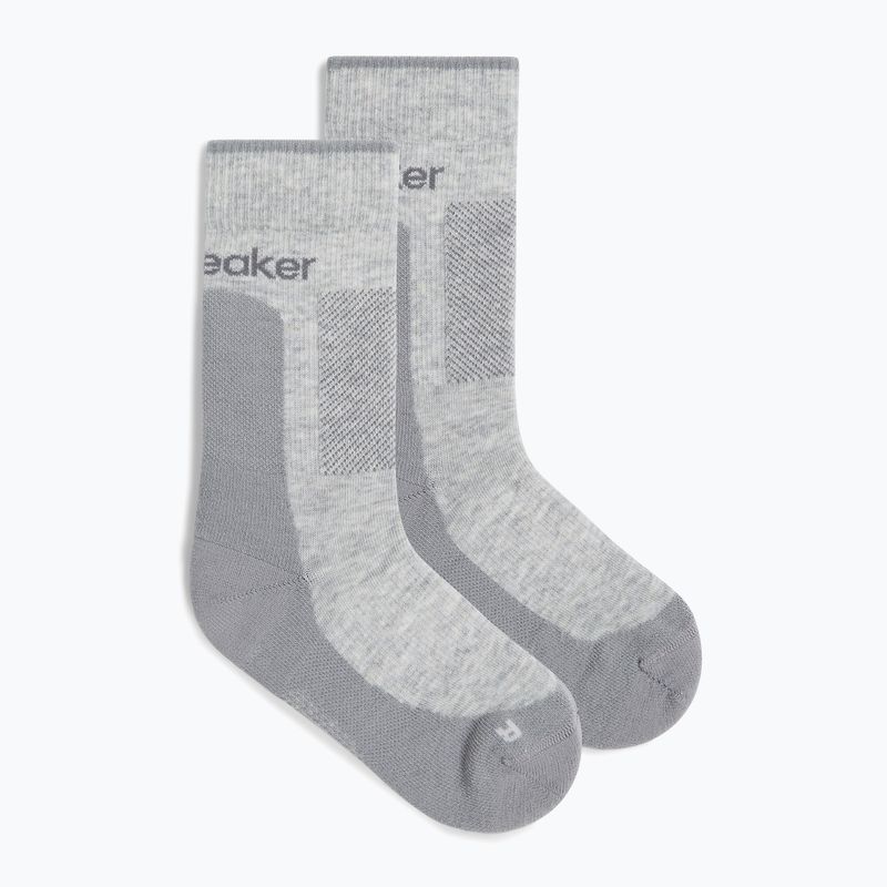 Icebreaker Damen Socken Merino Hike+ Medium Crew blizzard heather/alloy 2