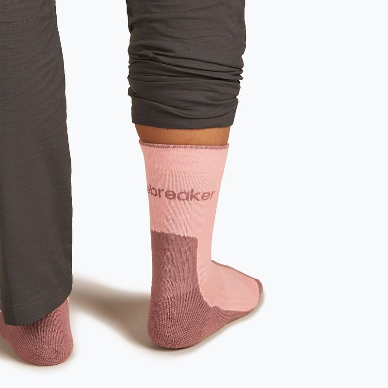 Icebreaker Damen-Socken Merino Hike+ Light Crew blush/summit 5