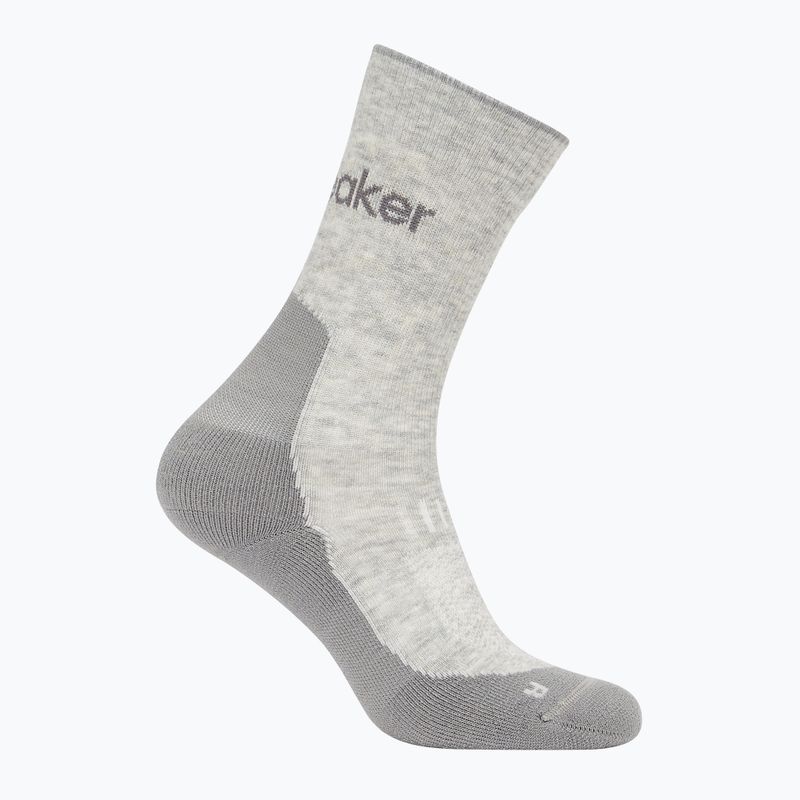 Icebreaker Damen Socken Merino Hike+ Light Crew blizzard heather/alloy