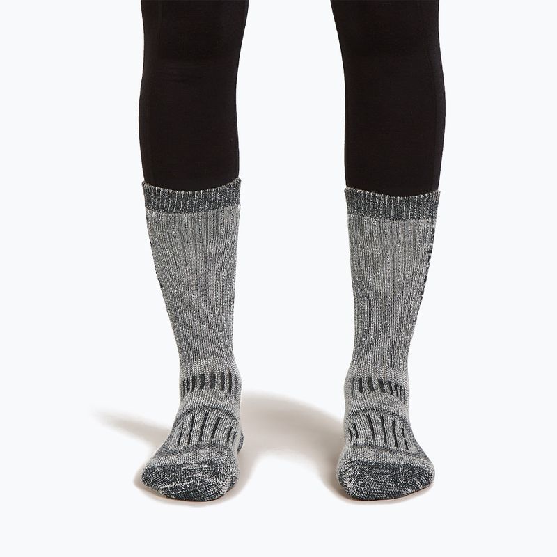 Damensocken Icebreaker Merino Hike+ Mountaineer Mid Calf jet heather/black 3
