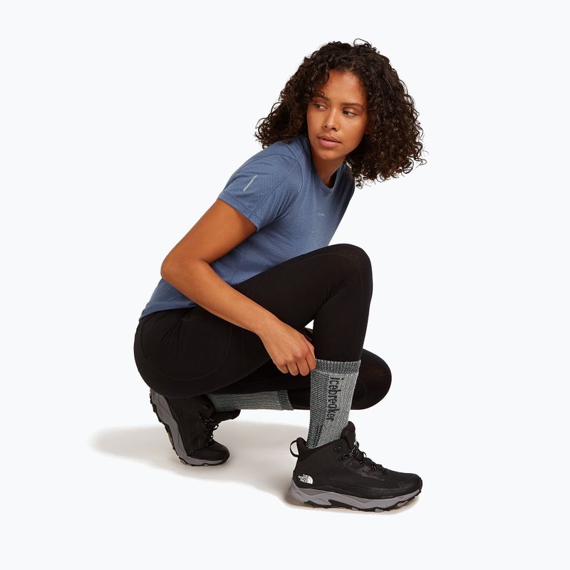 Damensocken Icebreaker Merino Hike+ Mountaineer Mid Calf jet heather/black 5