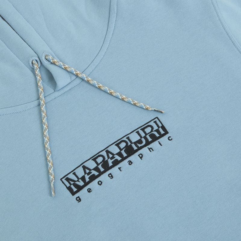Napapijri B-Fiemme H Sweatshirt aus verblasstem Denim für Männer 3