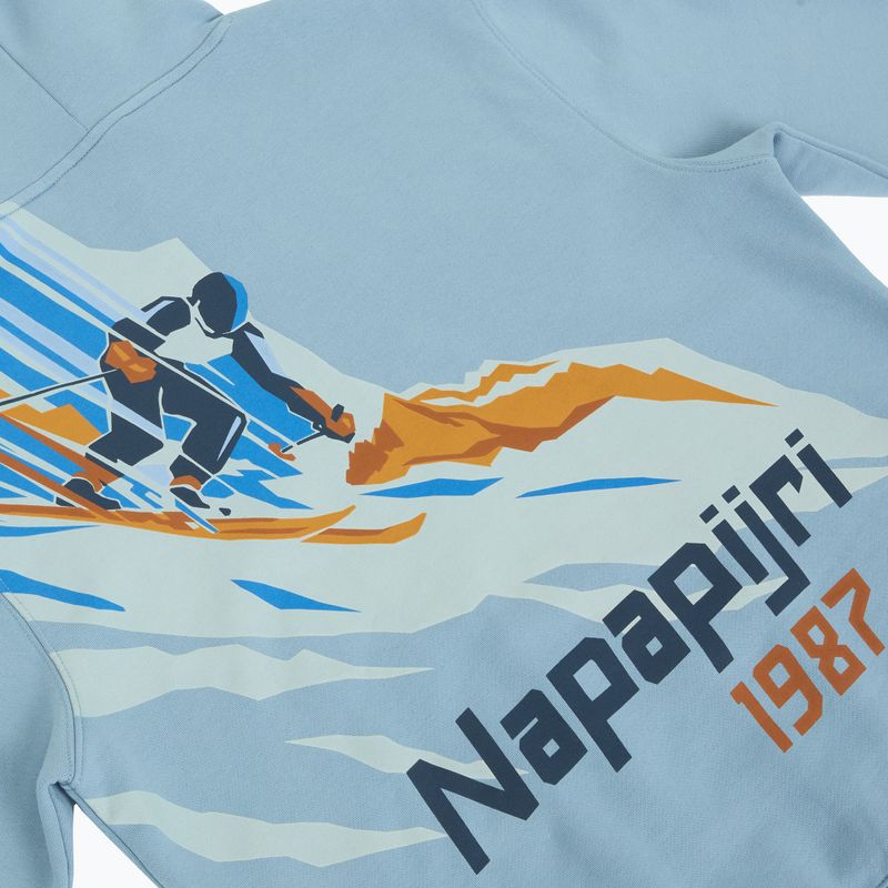 Napapijri B-Fiemme H Sweatshirt aus verblasstem Denim für Männer 4