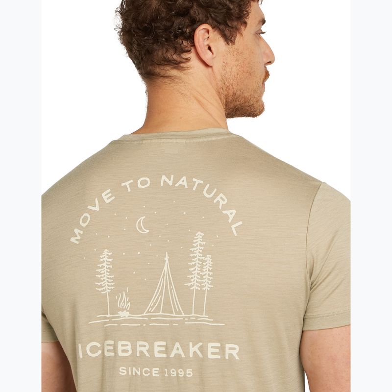 Herren T-Shirt icebreaker Merino 150 Tech Lite Peaceful Pass Tee flagstone 6