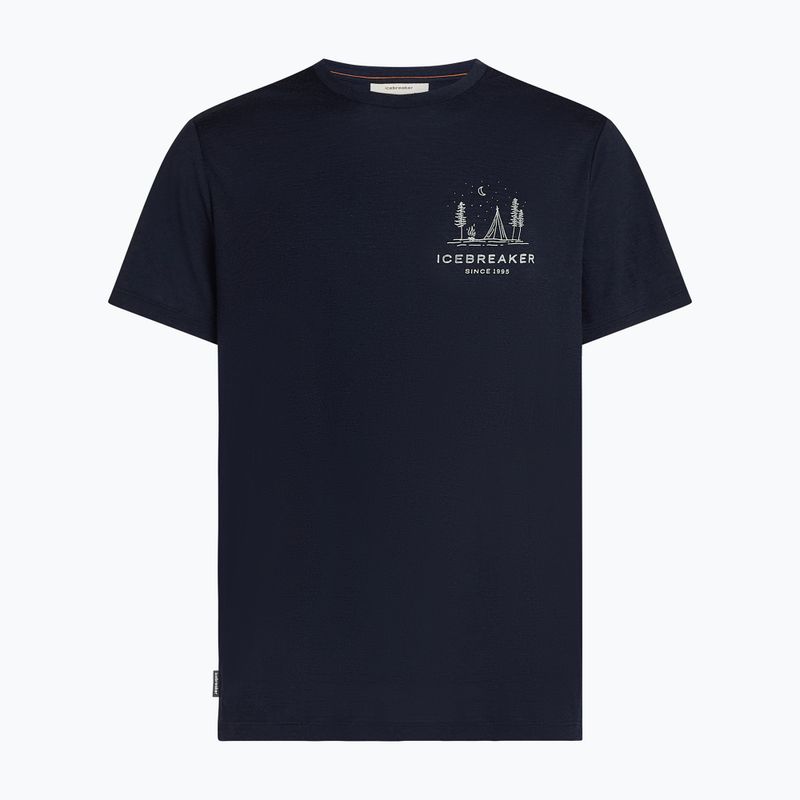 Herren T-Shirt icebreaker Merino 150 Tech Lite Peaceful Pass Tee midnight navy 7