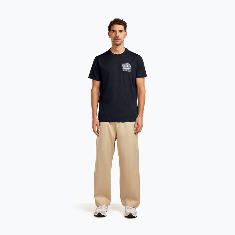 Herren T-Shirt icebreaker Merino 150 Tech Lite Evolving Lay Tee midnight navy 2
