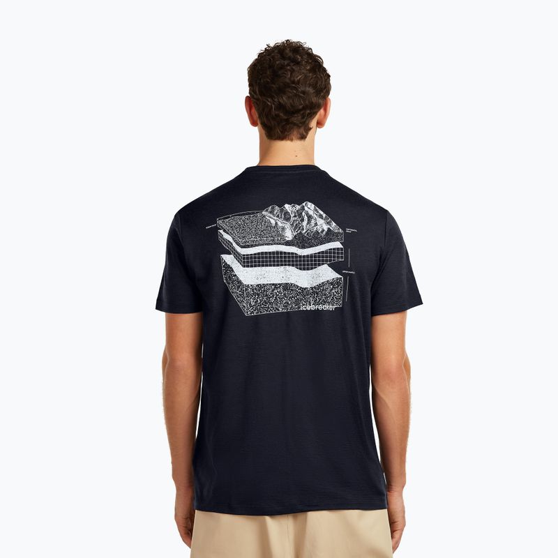 Herren T-Shirt icebreaker Merino 150 Tech Lite Evolving Lay Tee midnight navy 3