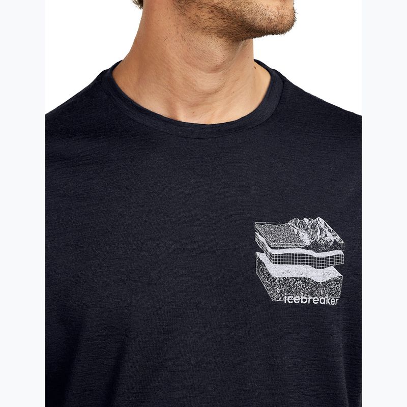 Herren T-Shirt icebreaker Merino 150 Tech Lite Evolving Lay Tee midnight navy 5