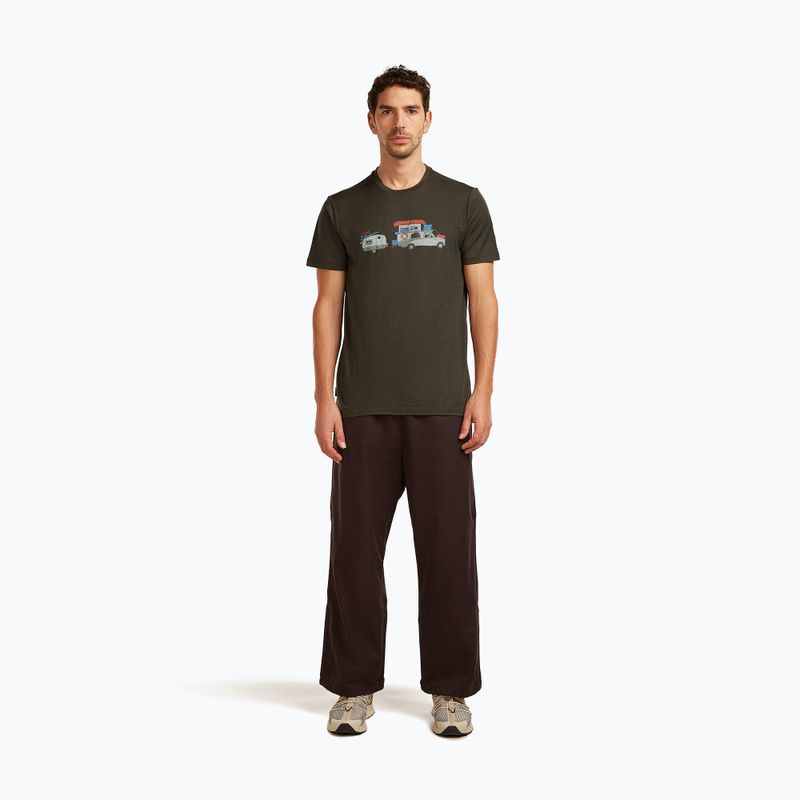 Herren T-Shirt icebreaker Merino 150 Tech Lite Transportage Tee dark loden 2