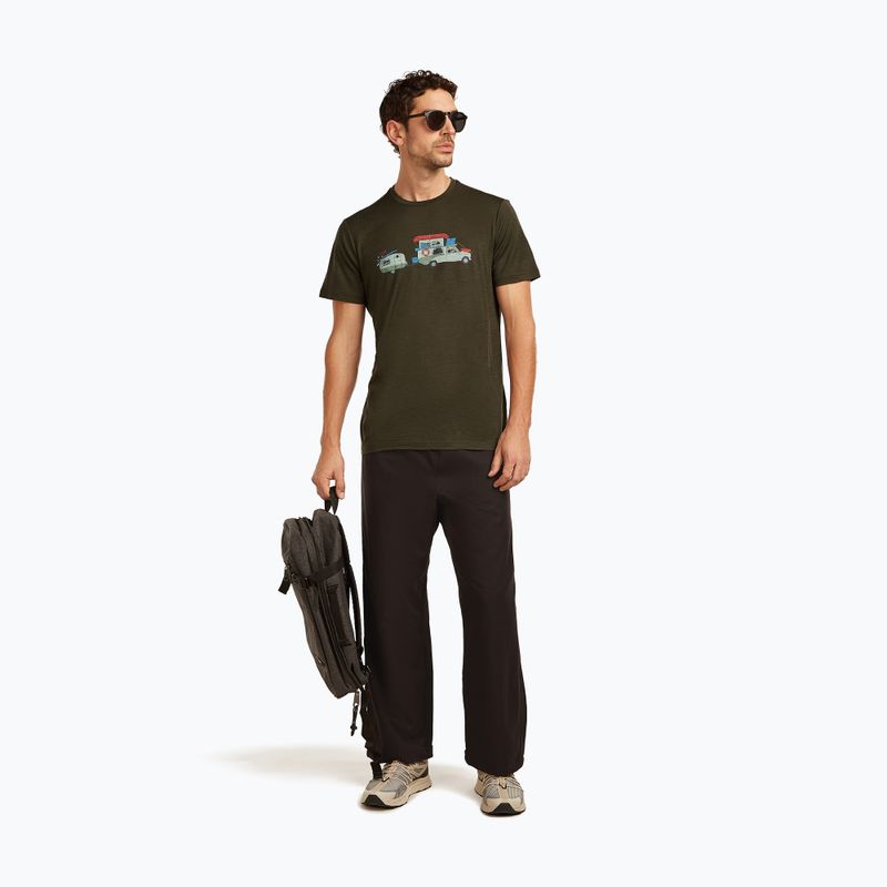 Herren T-Shirt icebreaker Merino 150 Tech Lite Transportage Tee dark loden 4