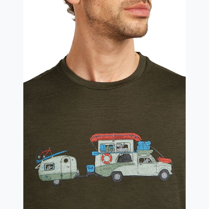 Herren T-Shirt icebreaker Merino 150 Tech Lite Transportage Tee dark loden 6