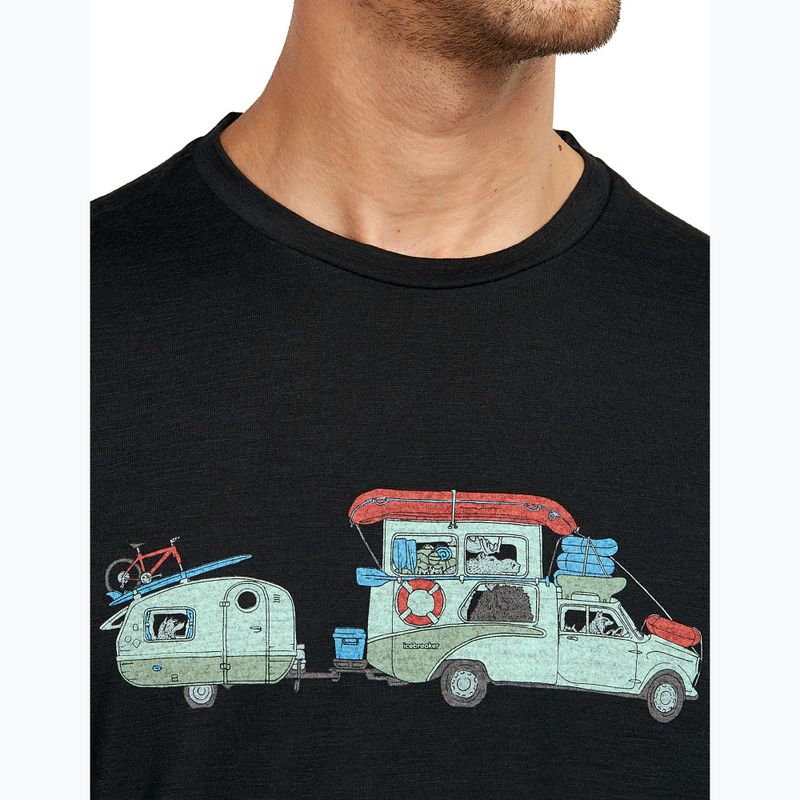 Herren T-Shirt icebreaker Merino 150 Tech Lite Transportage Tee black 6