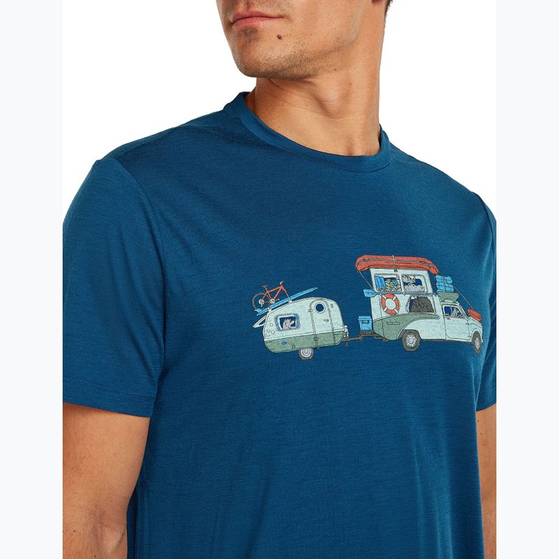 Herren T-Shirt icebreaker Merino 150 Tech Lite Transportage Tee atlantis 5