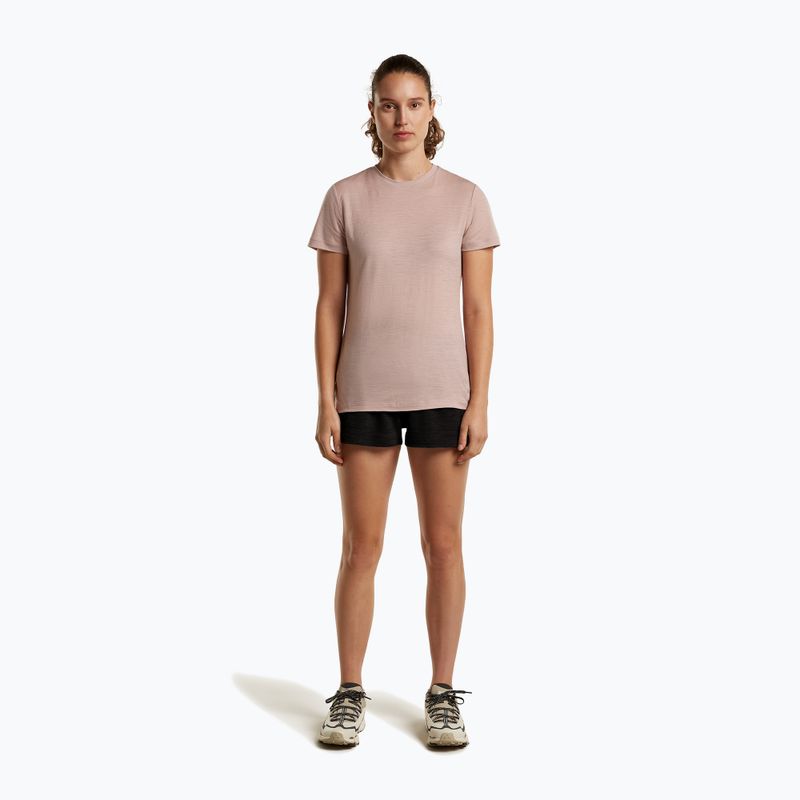 Damen-Trekking-T-Shirt icebreaker Merino 150 Tech Lite III Tee pink quartz 2