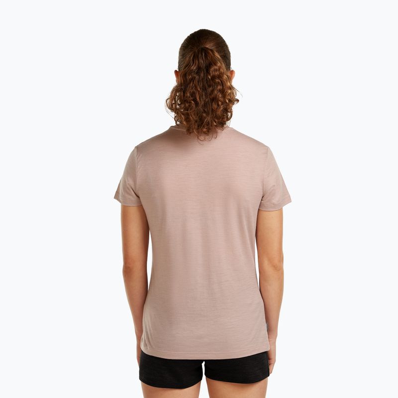 Damen-Trekking-T-Shirt icebreaker Merino 150 Tech Lite III Tee pink quartz 3