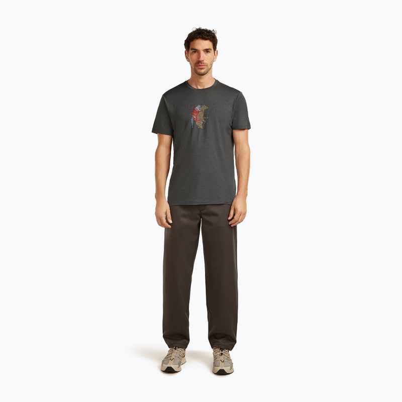 Herren T-Shirt icebreaker Merino 150 Tech Lite Bear Catch Tee obsidian 2