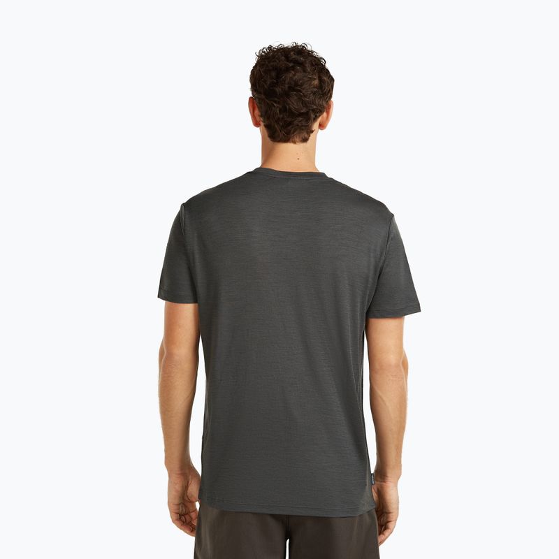 Herren T-Shirt icebreaker Merino 150 Tech Lite Bear Catch Tee obsidian 3