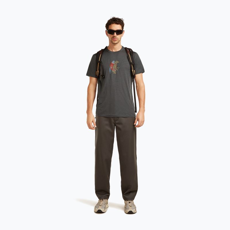 Herren T-Shirt icebreaker Merino 150 Tech Lite Bear Catch Tee obsidian 4