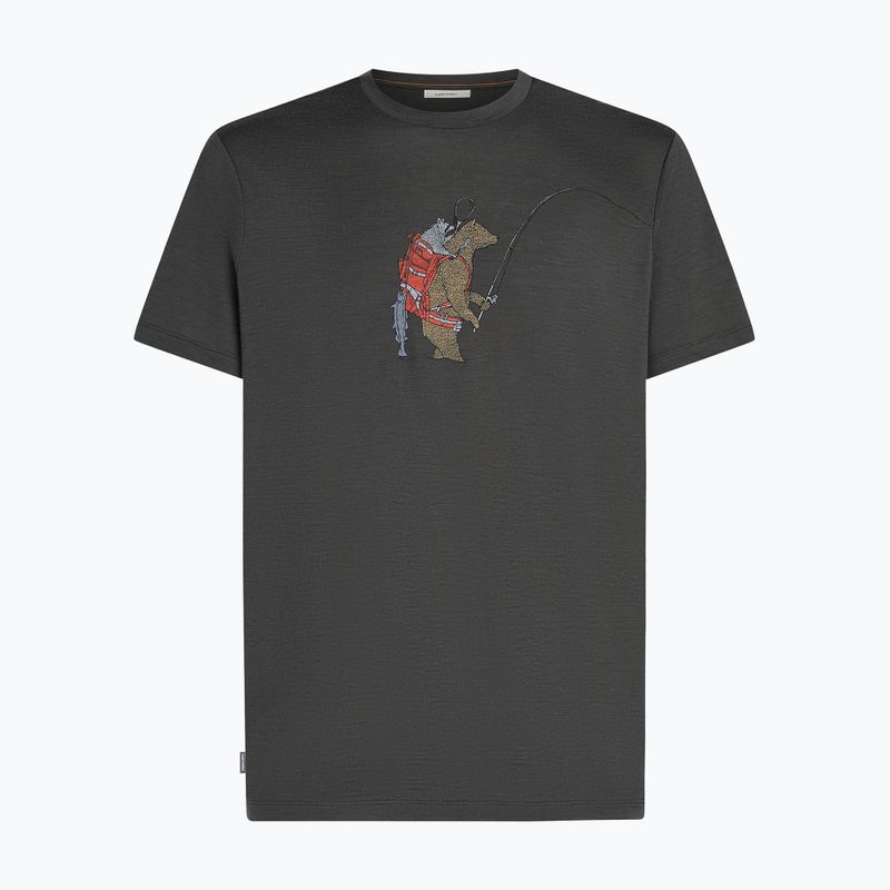 Herren T-Shirt icebreaker Merino 150 Tech Lite Bear Catch Tee obsidian 7
