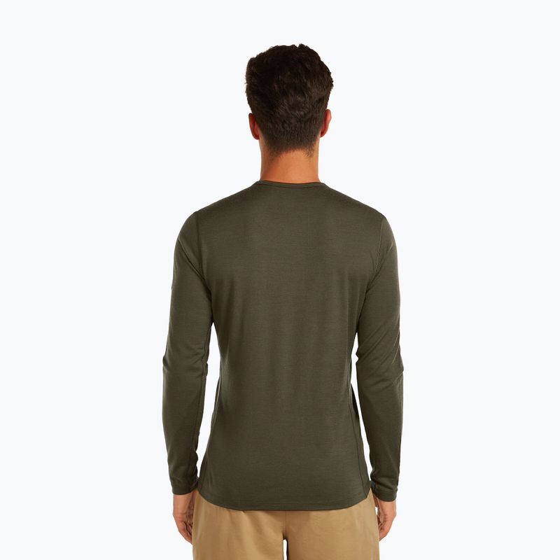 Thermoaktives Herren-Sweatshirt Icebreaker 200 Oasis Crewe dark loden 3
