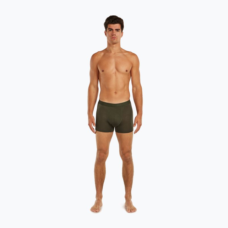 Thermoaktive Herren-Boxershorts Icebreaker Merino 125 Cool-Lite Anatomica dark loden 3