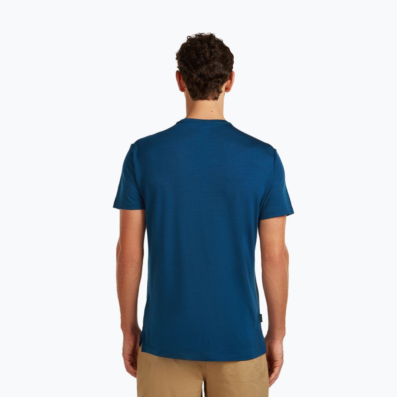 Herren T-Shirt icebreaker Merino 125 Cool-Lite Sphere Beta Tee atlantis 3