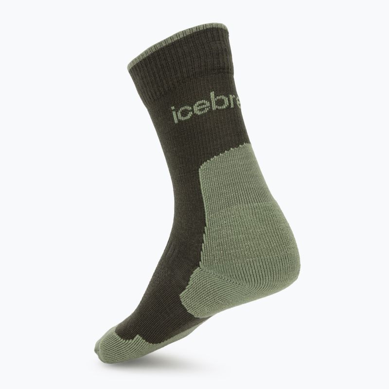 Herrensocken icebreaker Merino Hike+ Light Crew dark loden/lichen 2
