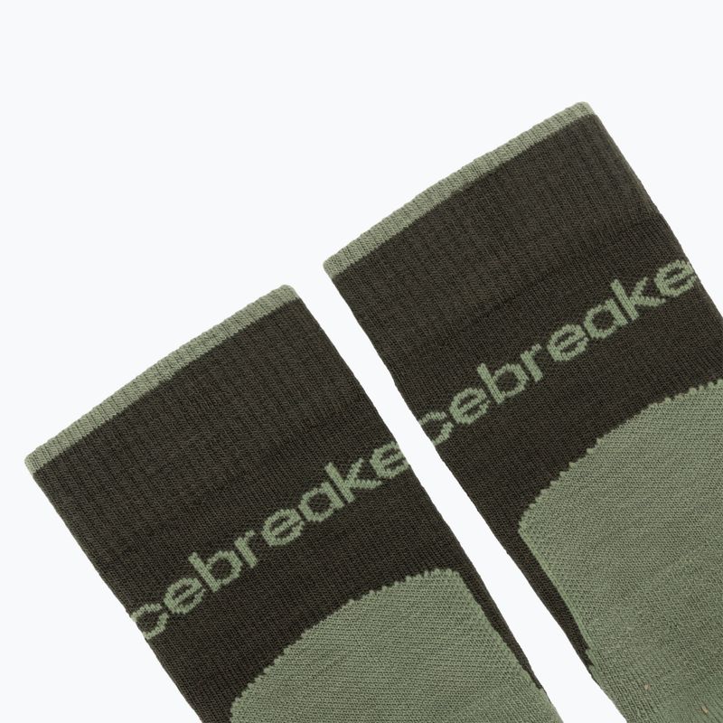 Herrensocken icebreaker Merino Hike+ Light Crew dark loden/lichen 3
