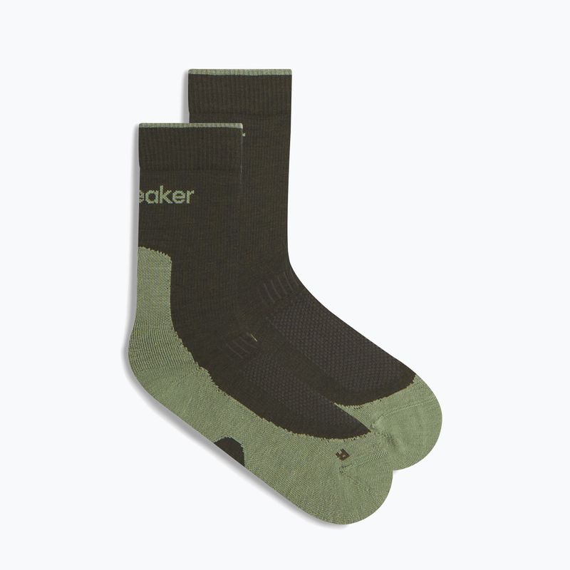 Herrensocken icebreaker Merino Hike+ Light Crew dark loden/lichen 2
