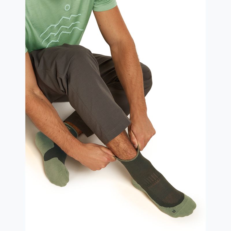 Herrensocken Icebreaker Merino Hike+ Light Mini dark loden/lichen 8