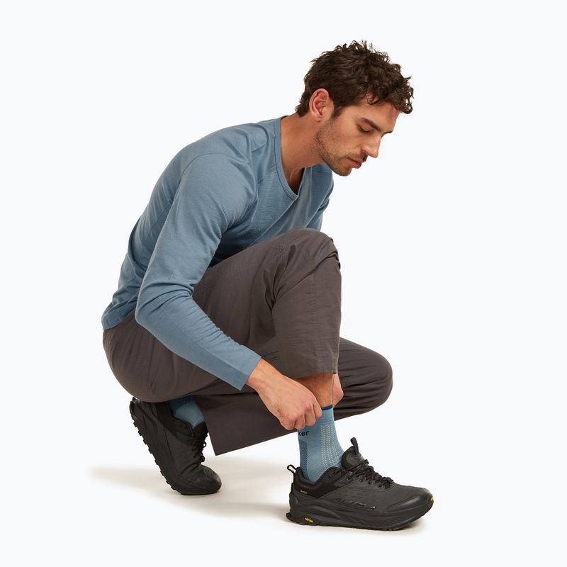 Herrensocken Icebreaker Merino Hike+ Ultralight Quarter flint blue/atlantis 5