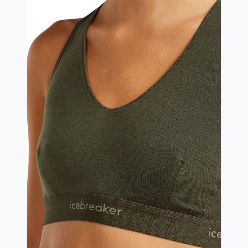 Thermoaktiver BH icebreaker Merino 125 Cool-Lite Sprite Racerback dark loden 4