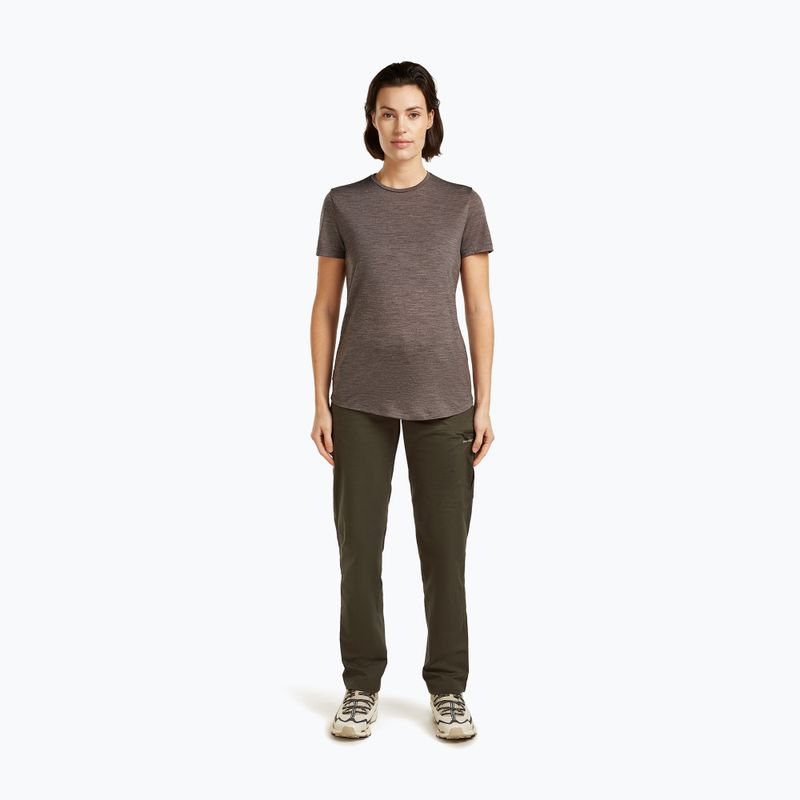 Damen-Trekking-T-Shirt icebreaker Merino 125 Cool-Lite™ Sphere III bittersweet hthr 2