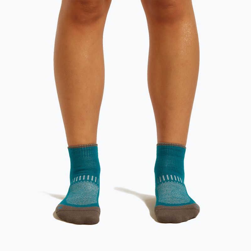 Damen Socken Icebreaker Merino Hike+ Light Mini tidal teal/porcini 3