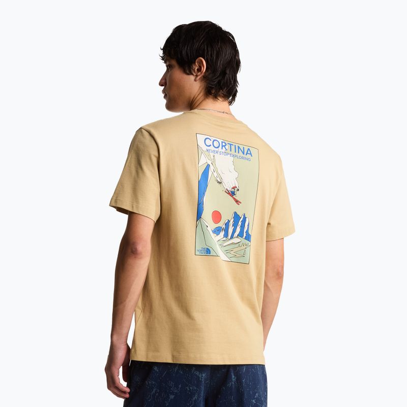 Herren-Trekking-T-Shirt The North Face Mountain Celebration Regular khaki stone 3