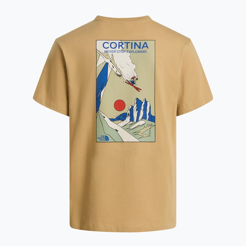 Herren-Trekking-T-Shirt The North Face Mountain Celebration Regular khaki stone 5